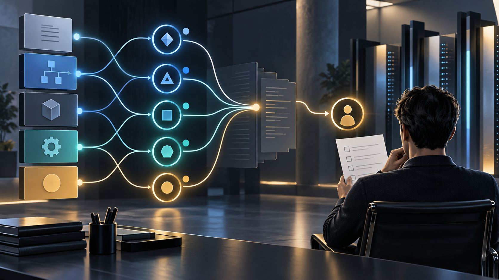 Tareas de I+D conectadas con agentes identificables, trazabilidad de acciones y una capa de supervisión humana